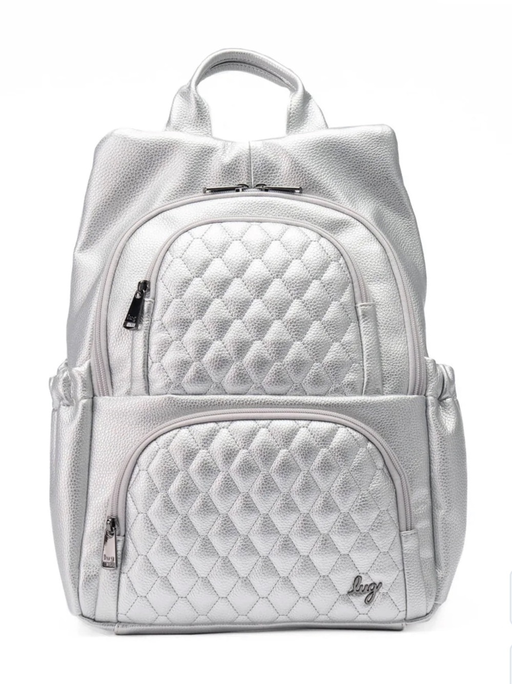 NWT Lug Hatchback Classic Vegan Leather Backpack in Silver🎒 - Picture 5 of 11